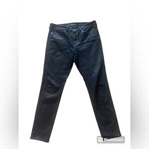 SPANX coated jeans womens 32” waist EUC like new. Pet free home.